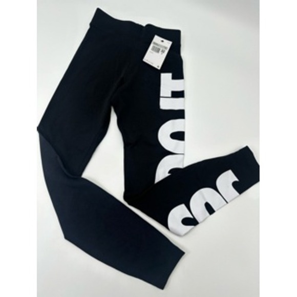 Nike Kids Black Just Do It Leggings XS‎ - Picture 10 of 10